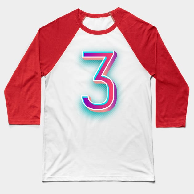 Float 3 Pink Purple Baseball T-Shirt by MplusC